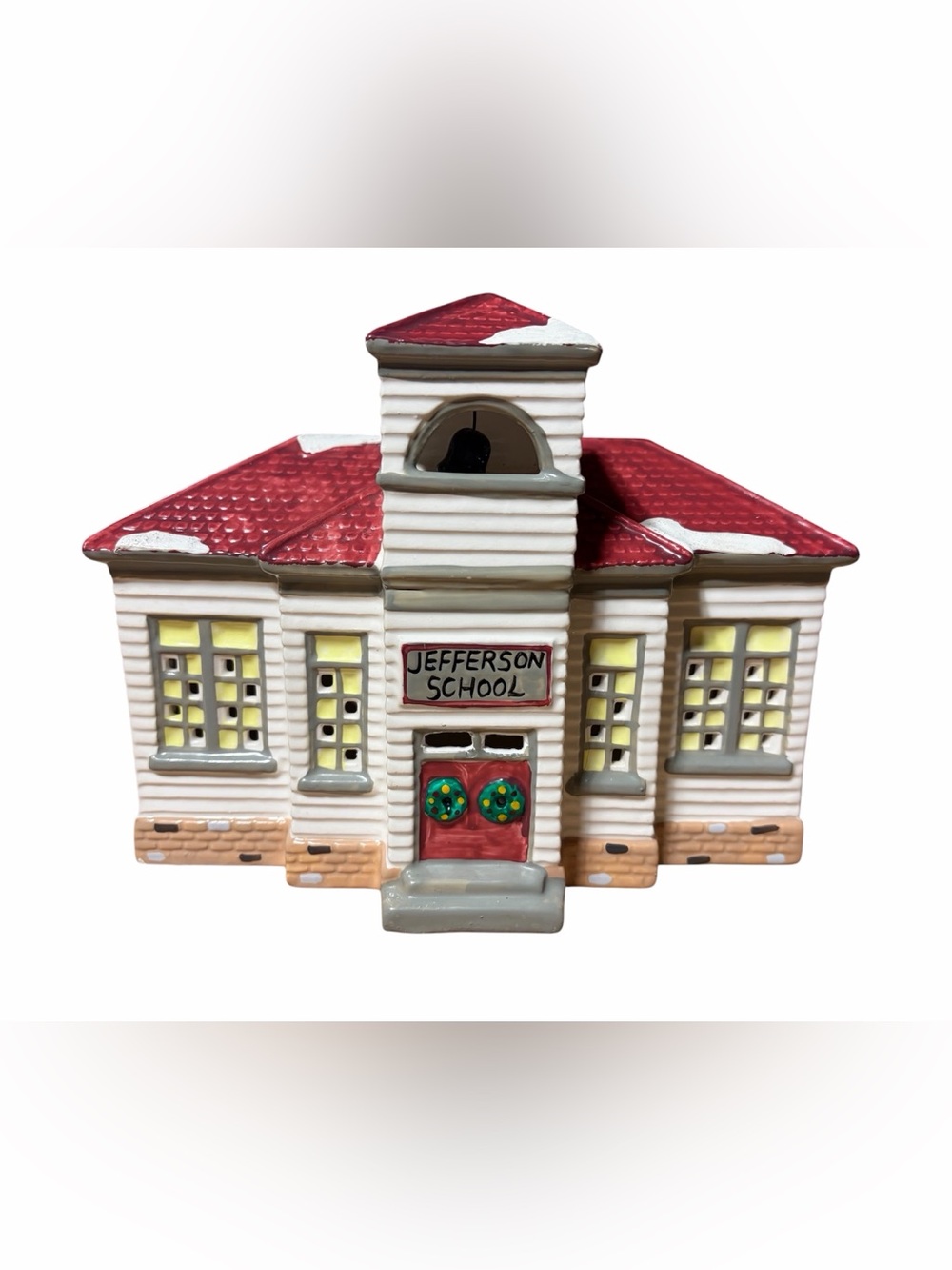 Department 56 Christmas The Original Snow Village Jefferson School  #50822